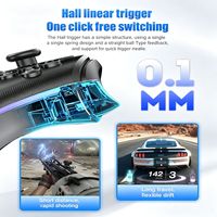 Manette de jeu RGB avec pavé tactile, touches de programmation macro, joysticks double Hall 6 axes, compatible avec les jeux natifs PS5