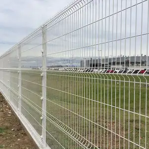 Fornitori di pannelli di recinzione bianchi campione disponibile piegatura recinzione saldata China 1.5m altezza 3D pannello di recinzione Mobile