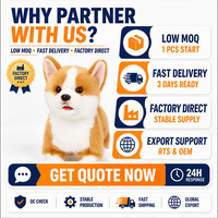 Jouet en peluche électrique interactif OEM pour chien Corgi, robot compagnon intelligent pour enfants, machine d'éveil éducatif, cadeau