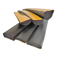 Bande d'étanchéité en mousse de caoutchouc EPDM en forme de D, auto-adhésive, haute qualité, insonorisante, pour voiture/porte d'armoire, taille personnalisable