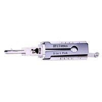 Outil LISHI 2 en 1 HY17/HYN15 Dr/Bt utilisé pour les décodeurs de serrures de portes modernes et les outils de crochetage, fournitures pour serruriers