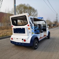 Voiture de patrouille électrique professionnelle multicolore 5-8 places pour la sécurité des hôtels, des villas, des propriétés et des petits terrains de golf