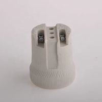 Douille de lampe en porcelaine E26 E27 F519, support de lampe en céramique, base de lampe à vis
