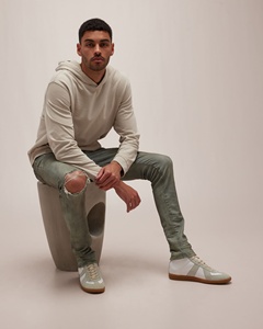 Vaqueros rasgados ajustados <span class=keywords><strong>para</strong></span> <span class=keywords><strong>hombre</strong></span>, vaqueros de moda - Product Image 3