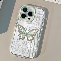 Nouvelles Coques de Téléphone Antichoc de Luxe avec Papillons pour iPhone 17 Air 16 15 Plus Pro Max 14 13 12 11 – Housse de Protection Personnalisable avec Logo