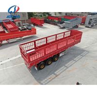 Semi-remorque porte-conteneurs à poutre en I robuste 3-4 essieux de marque chinoise renommée, capacité de charge de 50 000 kg, remorques de camion en acier