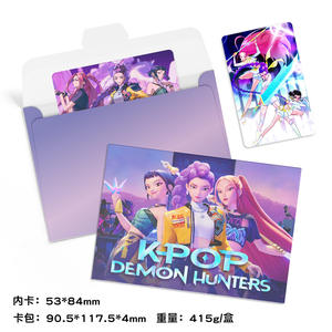 144 pièces Kpop chasseurs de démons HUNTRIX Photocard Saja garçons une boîte 24 sacs HD Photo ZOEY MIRA RUMI Fans <span class=keywords><strong>magasin</strong></span> de cartes <span class=keywords><strong>cadeau</strong></span> en gros - Product Image 3