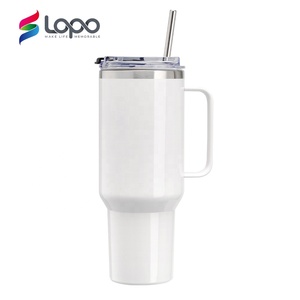 Nouveau gobelet à sublimation en acier inoxydable 40 Oz 40 Oz anti-fuite en gros avec poignée <span class=keywords><strong>amovible</strong></span> - Product Image 1