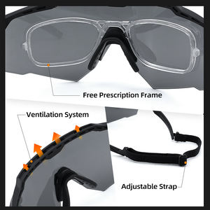 نظارات شمسية رياضية تكتيكية من OEM/ODM إطار TR90 مقاوم للصدمات عدسة كمبيوتر للركض والركض والنظارات الواقية من الوصفات الطبية - Product Image 3