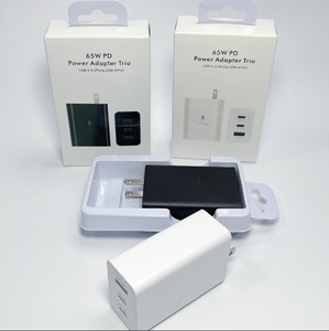 65W 3 Port USB C PD Power <b>Adapter</b> UK US EU <b>Plug</b> <b>Universal</b> Fast Charging for Mobile Phone Earbuds for Samsung Galaxy S22-S26 - Product Image 1