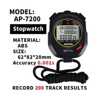 Olahraga digital profesional stopwatch chronograph elektronik fitur alarm latihan stopwatch