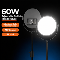 Panneau lumineux LED noir pour photographie et vidéo, idéal pour studio, portraits, enregistrement vidéo, diffusion en direct et créateurs de contenu