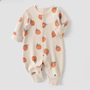 Vêtements pour bébés nouveau-nés, garçons et filles, en coton, manches courtes, barboteuse pour bébé, col rabattu, barboteuse pour bébé, 0-3 mois - Product Image 2