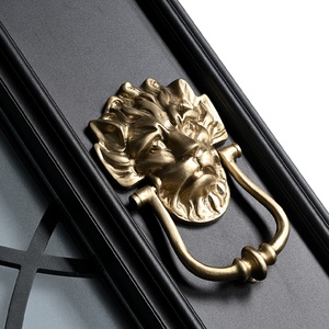 <span class=keywords><strong>Porte</strong></span> <span class=keywords><strong>d</strong></span>'<span class=keywords><strong>entrée</strong></span> double moderne en alliage zinc-fer de sécurité européenne pour appartement et villa - Product Image 4