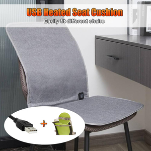 Coussin chauffant USB à 3 températures pour chaise de bureau, voiture et stade – Coussin chauffant portable et rechargeable - Product Image 4