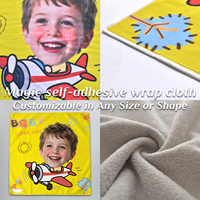 Organisateur de rangement en microfibre personnalisé pour appareil photo, avec portrait d'enfants anime, auto-adhésif, en tissu, pour emballage, vente en gros OEM