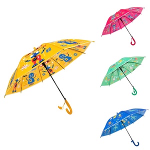 Paraguas Recto Ovida para Niños con Tela Estampada POE, Apertura Semiautomática y Logotipo Personalizado para Niños y Niñas - Product Image 1