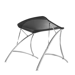 Nouveau Bimini Top à 2 arceaux en acier inoxydable anti-UV avec <span class=keywords><strong>tissu</strong></span> imperméable pour <span class=keywords><strong>bateau</strong></span>, compatible avec les tours de wakeboard et les tours Monster Tower - Product Image 1