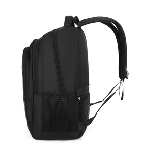 Business Men's <b>Backpack</b> Large Capacity Computer Bag Shoulder Straps Solid Color <b>Black</b> Red Blue Business Travel Summer 2025 - Product Image 3