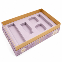 Caja de Regalo Reciclable con Impresión Personalizada, Bandeja Interior de Cartón con Relieve para Sets de Cosméticos y Cuidado de la Piel, Empaque de Belleza, Exhibición para Minoristas