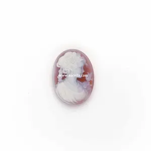 Red Agate Cameo Small Sizeミリメートル14 Carved Top Quality Product