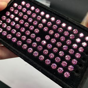 Cardime Jewelry Pink Moissanite Round Brilliant Cut Loose Stone For Jewelry Making Synthetic Lab Created Gemstone - Product Image 2