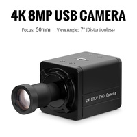 14209 5600 IMX334 4K 50mm 7 grados sin distorsión USB2.0 Cámara CMOS 1/1.8 \ "UVC Dynamic Compensation 8MP HD Sensor de imagen