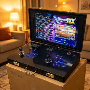Nueva Consola de <span class=keywords><strong>Juegos</strong></span> Portátil 2026 con Pantalla Grande de 21 Pulgadas, Joystick para 2 Jugadores, Estilo Arcade, Retro, Plegable, Tipo Pandora Box - Product Image 1