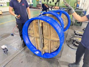 Dn1000 đúc sắt dễ uốn ggg40 đĩa cơ thể trong <span class=keywords><strong>al</strong></span>-<span class=keywords><strong>bronze</strong></span> c95400 Wafer van kiểm tra tấm kép - Product Image 6