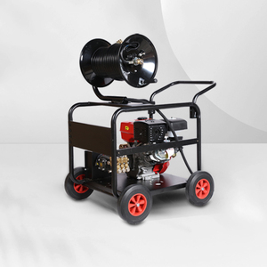 Machine de nettoyage de canalisations à jet d'eau haute pression avec grand débit 30L/min, état neuf, outil de dragage de canalisations d'égouts, outil de drainage des eaux usées - Product Image 1