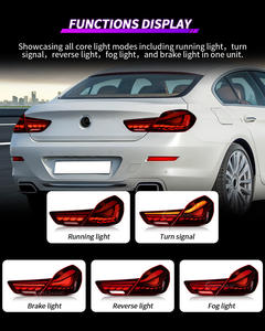 Luz trasera LED roja automática arcaica para <span class=keywords><strong>BMW</strong></span> 6 Series F06 F12 F13 2011-2018 640i/<span class=keywords><strong>640d</strong></span>/650i/M6 Plug + Play luces traseras de diseño de fábrica - Product Image 2