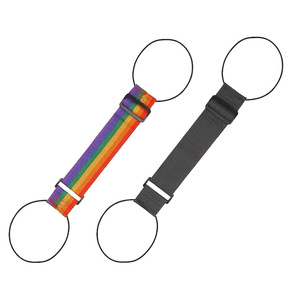 Adjustable Luggage Straps Rainbow Black Polyester Buckle Type Fixed Binding Bag Accessories Spring 2026 - Product Image 1