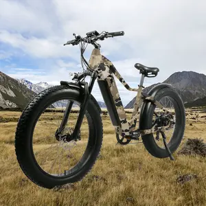 2022 nouveau style 52v 1000w 2000w batterie intégrée montagne ebike 26 pouces gros pneu vélo électrique vélo