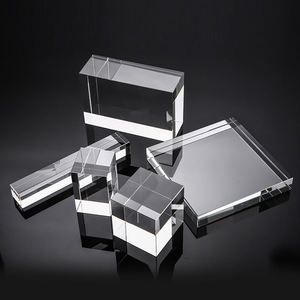 Pujiang ucuz 3D lazer kazınmış boş K9 kristal boş kristal küp kağıt ağırlığı masa dekorasyon için - Product Image 5