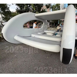 Casa Flotante Eléctrica de PVC, Embarcación Inflable para Navegar en Ríos y Lagos - Product Image 2