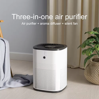 Purificateur d'air multifonctionnel pour la maison et le bureau, très vendu, avec filtre HEPA et aromathérapie, trois options de vitesse du vent réglables