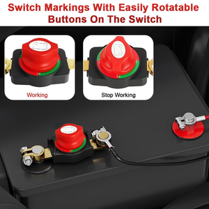 Interruttore di Disconnessione Batteria VEROGO, Isolatore Batteria Auto con Morsetto Terminale in Ottone - Product Image 5