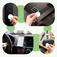 Chip NFC Programable y Reescribible Ntag215, Etiqueta NFC de 25 mm, Token NFC Adhesivo, Tarjeta de Visita, Mini Etiqueta de Pago Compatible con TagMo