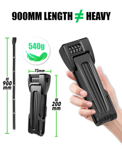 ETOOK bicicleta ciclismo plegable bloqueo ligero seguridad 900MM combinación plegable Scooter bloqueo - Product Image 2