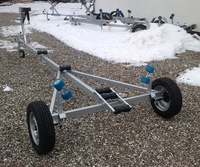 Remorque de bateau tout-terrain de 17 pieds avec rouleaux
