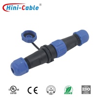 Connecteurs pour appareils électroniques - Prise étanche de type DIN 6A avec contact en cuivre IP68 pour automobile 1-5 broches PA66 GF30% Mâle/Femelle