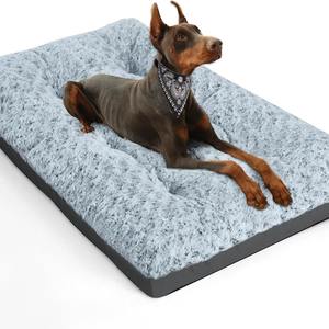 Tapis de chenil moelleux confortable lit de chien lavable de luxe tapis de caisse pour chien anti-dérapant pour grands chiens jusqu'à 60 lb - Product Image 5