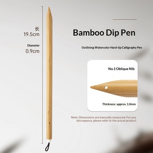 Set di Penne Calligrafiche Personalizzate Weizhuang, Penna a Immersione in Bambù Riciclato Maculato per Calligrafia Gotica, Qalam per <span class=keywords><strong>Scrittura</strong></span> Tibetana e <span class=keywords><strong>Araba</strong></span> - Product Image 6