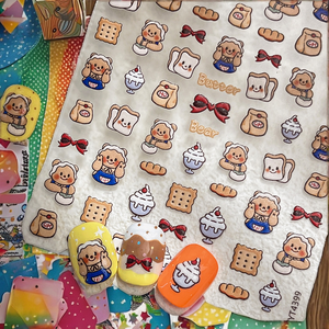 Set <span class=keywords><strong>de</strong></span> Arte <span class=keywords><strong>de</strong></span> <span class=keywords><strong>Uñas</strong></span> 3D <span class=keywords><strong>Kawaii</strong></span> con Diseños <span class=keywords><strong>de</strong></span> Gato Rosa, Osito <span class=keywords><strong>de</strong></span> Peluche y Flores Estrelladas, Adhesivos <span class=keywords><strong>de</strong></span> Papel Seguros para Niños - Product Image 2