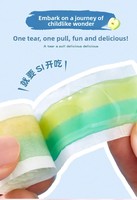 Caramelos de Goma con Sabor a Manzana Verde y Limón, 160g, Directo de Fábrica, Etiqueta Privada OEM, Venta al Por Mayor, Importador