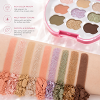 Vente en gros de maquillage pour les yeux aux couleurs fruitées, compact, OEM personnalisé, formule haute pigmentation, emballage en boîte cadeau