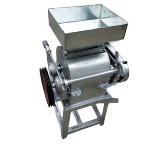 Machine à broyer les cacahuètes électrique, petite, à double rouleau, pour usine de snacks - Product Image 5