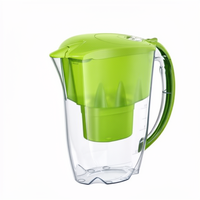 AQUAPHOR Umweltfreundlicher Haushaltswasserfilter Jasper Hellgrün Inklusive 1 MAXFOR Filter Reduziert Kalk und Chlor 2,8L Karaffe Passend
