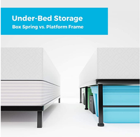 Cadre de lit moderne en métal meuble de chambre à coucher à plateforme pliante solide de taille unique pour usage domestique