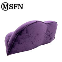 Sofá con Forma de Labios Morados, Diseño Original MSFN, Estructura de Madera Maciza, Esponja de Alta Densidad, Tapicería de Tela Afelpada, Moderno, para Hotel y Sala de Estar